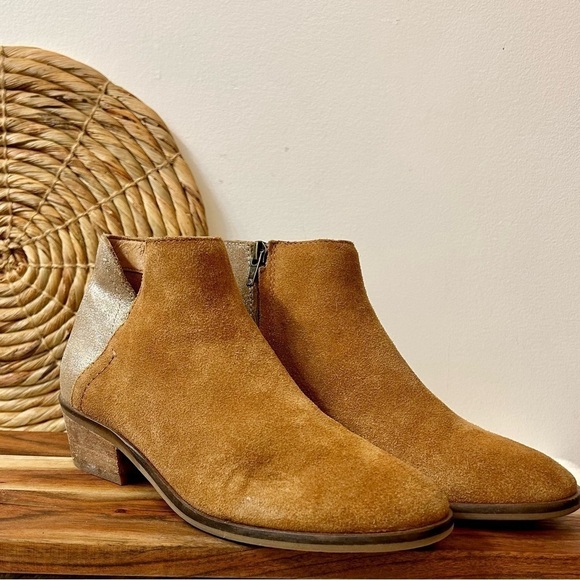 Frye & Co Caden Suede Colorblock Ankle Boots Size 7 - Picture 2 of 11